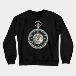 Vintage Pocket Watch | Victorian Watch | Vintage Moon Crewneck Sweatshirt